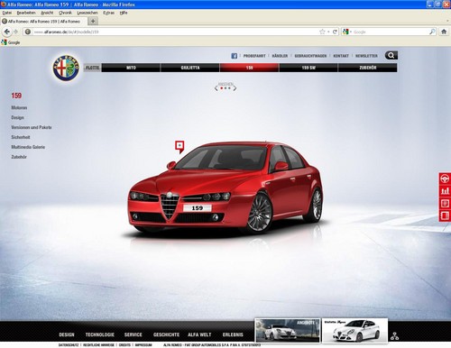Alfa Romeo gestaltet Internetauftritt neu.
