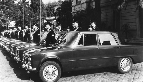 Alfa Romeo Giulia der Carabinieri in den 1960er- und 1970er-Jahren.