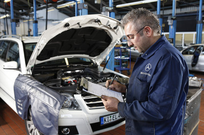 Alle fünf getesteten Mercedes-Benz-Werkstätten schnitten im ADAC-Test mit "sehr gut" ab.