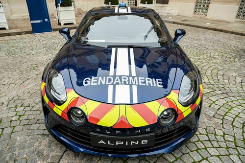 Alpine A110 für die französische Gendarmerie.
