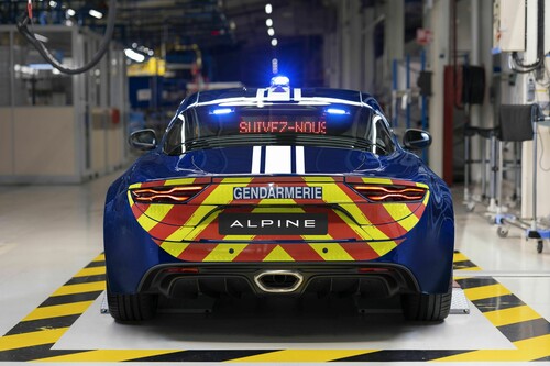 Alpine A110 für die französische Gendarmerie.
