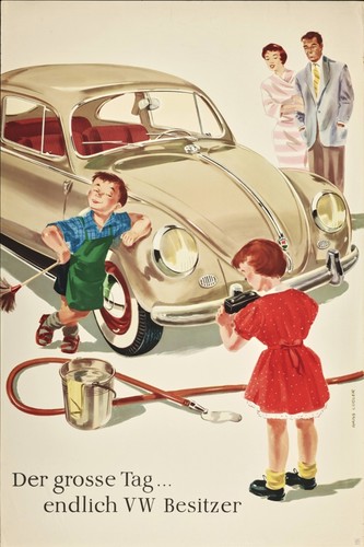 Alte Volkswagen-Werbung.