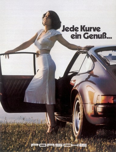 Ältere Porsche-Werbung.