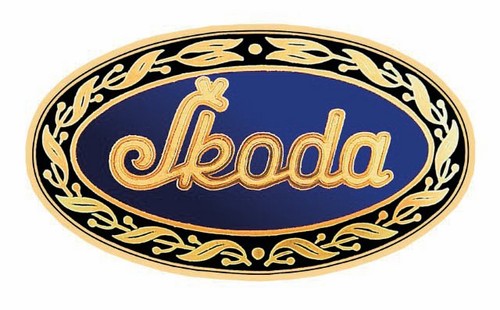 Altes Marken-Logo von Skoda.