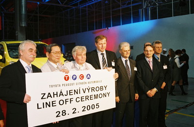 Am 28. Februar 2005 begann die Produktion der Kleinwagen Toyota Aygo, Citroën C 1 und Peugeot 107 in Tschechien. 