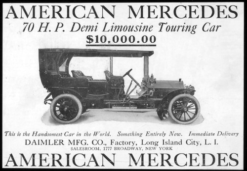 &quot;American Mercedes 70 H.P. Demi Limousine Touring Car&quot;.