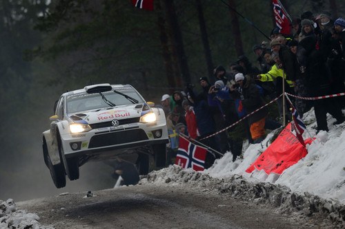 Andreas Mikkelsen beim WRC-Rennen in Schweden.