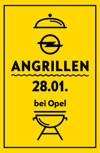 Angrillen bei Opel 2017.