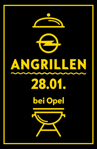 Angrillen bei Opel 2017.