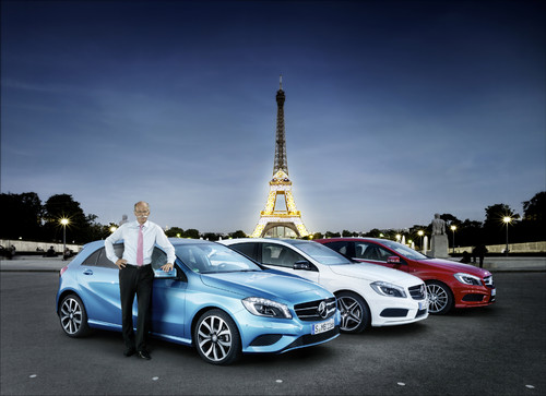Auch in Frankreich stieß die Markteinführung der neuen A-Klasse von Mercedes-Benz auf eine Rekordinteresse.
