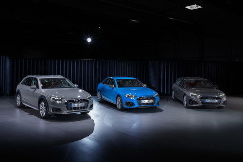 Audi A4 Allroad, S4 und A4 (von links).