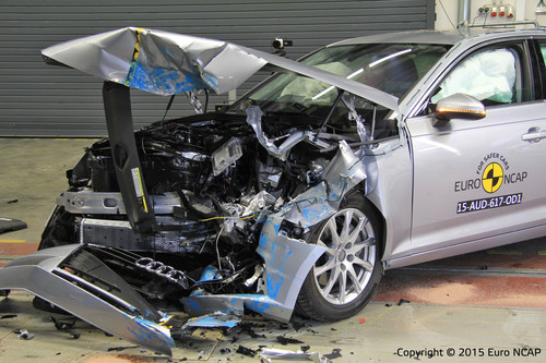 Audi A4 im Euro-NCAP-Crashtest.