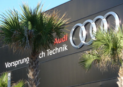 Audi A8-Präsentation in Miami Beach: Technik unter Palmen.