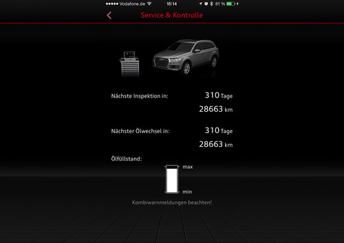 Audi Connect App.