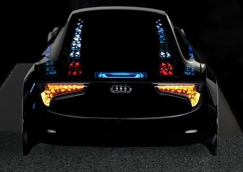 Audi-Designmodell für OLED-Leuchten.