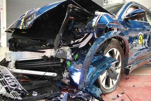 Audi e-Tron im Euro-NCAP-Crashtest.