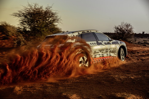 Audi e-Tron in Namibia.