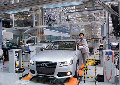 Audi eröffnet neues Montagewerk im chinesichen Changchung.