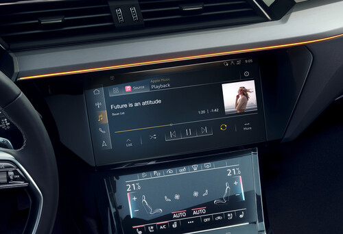 Audi integriert Apple Music in sein Fahrzeuginfotainment.