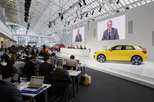 Audi-Jahrespressekonferenz 2016 in Ingolstadt.