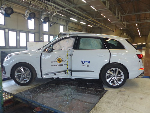 Audi Q7 im Euro-NCAP-Crashtest.