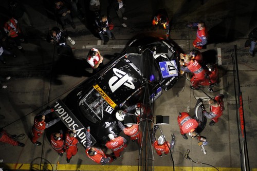 Audi R8 LMS „Playstation“ beim 24 Stunden-Stunden-Rennen am Nürburgring (2011).