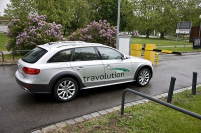 Audi-Travolution: Ausfahren aus dem Parkplatz ohne lästiges Anstellen am Kassenautomaten.