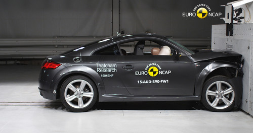 Audi TT im Euro-NCAP-Crashtest.