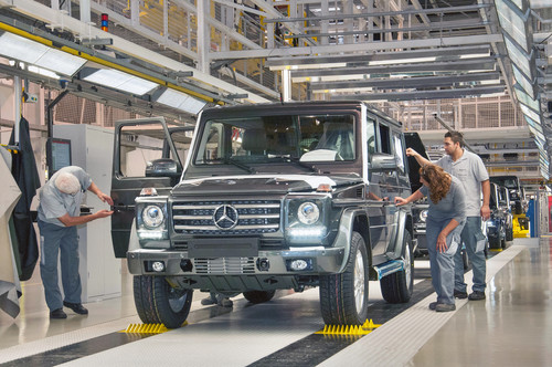 Auftragsarbeit: Magna fertigt unter anderem für Mercedes-Benz die G-Klasse.