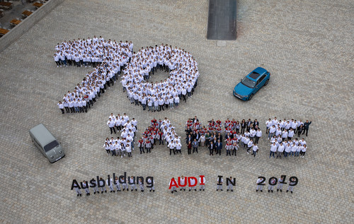 Ausbildungsbeginn bei Audi in Ingolstadt.