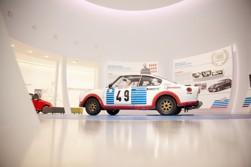 Ausstellung Rallye Monte Carlo im Skoda-Pavillon der Autostadt. 