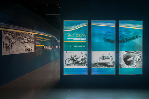 Ausstellung „Strom-Linien-Form – die Faszination des geringen Widerstands&quot; im Zeppelin-Museum in Friedrichshafen.  