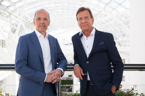 Autoliv-Präsident Jan Carlson und Volvo-Chef Hakan Samuelsson.
