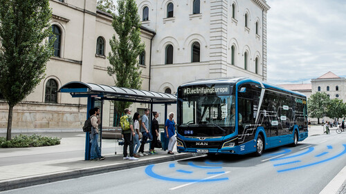 Automatisierter Lion’s City E-Bus von MAN.