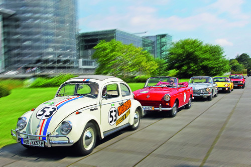 Automobile Preziosen der Volkswagen-Classic-Sammlung an der Gläsernen Manufaktur Dresden.