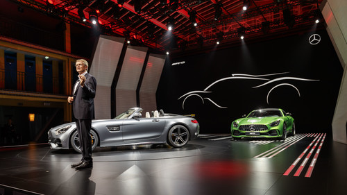 Autosalon Paris 2016: Mercedes-Benz Media Night mit Premiere des AMG GT C Roadster (im Bild Entwicklungsvorstand Prof. Dr. Thomas Weber).