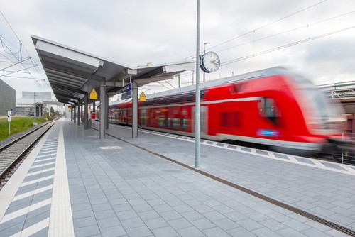 Bahnstation Ingolstadt Audi.