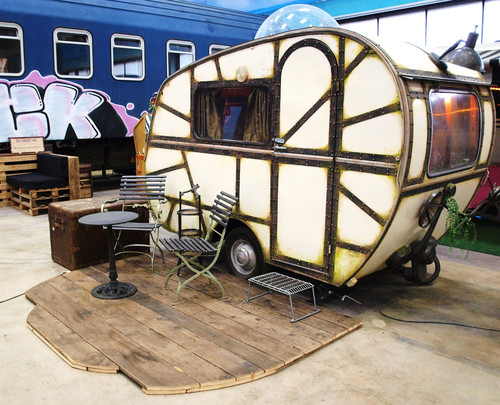 Base Camp: Wohnwagen „Nautilus“.
