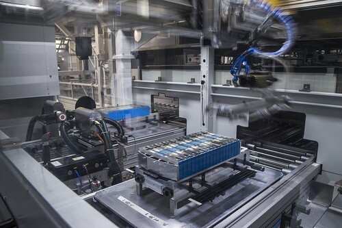 Batterieproduktion im BBA-Werk Tiexi (China).