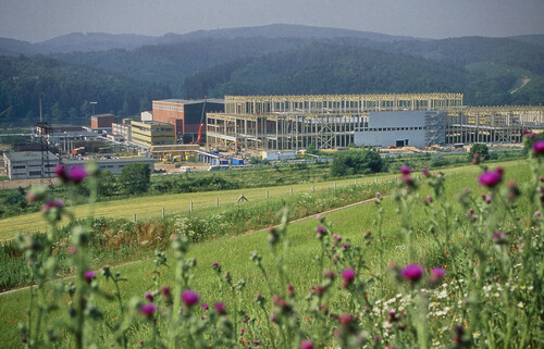 Bau des Opel-Werks Eisenach (1991).
