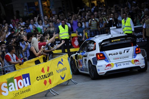 Begeisterte Zuschauer bei der Rallye Spanien 2013.  