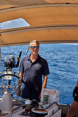 Bei der „Peugeot Ocean Trophy“ mit an Bord: Schauspieler Hannes Jaenicke.