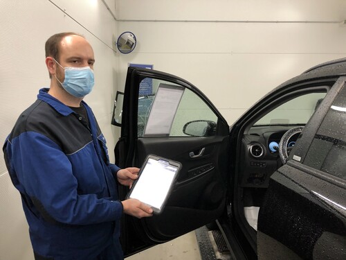 Beim Gebrauchtwagenprogramm Hyundai Promise durchlaufen die Fahrzeuge einen 100-Punkte-Check.