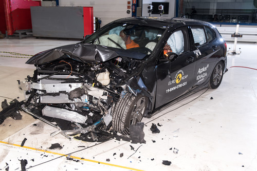 BMW 1er im Euro-NCAP-Crashtest.