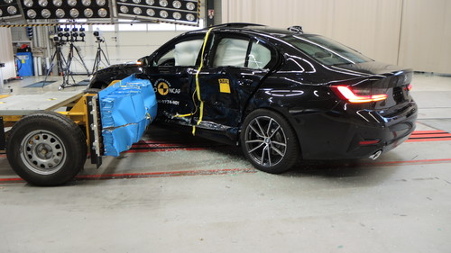BMW 3er im Euro-NCAP-Crashtest.