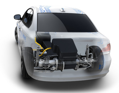 BMW Concept Active E: Der Elektroantrieb wurde von in die Hinterachse integriert.