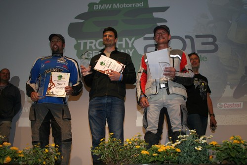 BMW GS Trophy Germany 2013: Markus Eicberger, Roman Wusch und Thomas Becher (von links) bilden das Team Deutschland bei der internationalen Veranstaltung im nächsten Jahr.