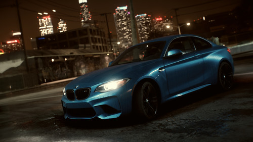 BMW M2 Coupé im Spiel „Need for Speed“.
