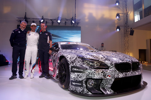BMW M6 GT3: Jens Marquardt,  BMW-Motorsport-Director, Jörg Müller (von links).