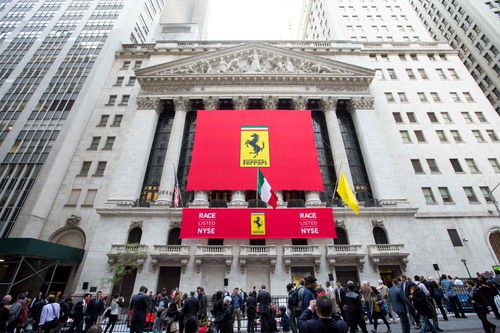 Börsengang von Ferrari an der New Yorker Börse.
